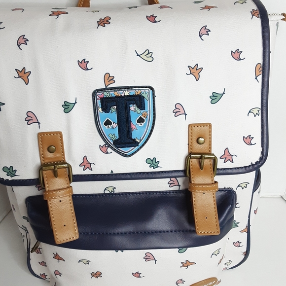 Heartstopper Truham Leaves Canvas Backpack NWT - Picture 6 of 12
